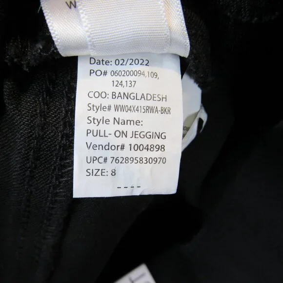 Nine West Black Pull-On Jegging Women's Size 8 Mid Rise Stretch Comfort Waist - Picture 11 of 11